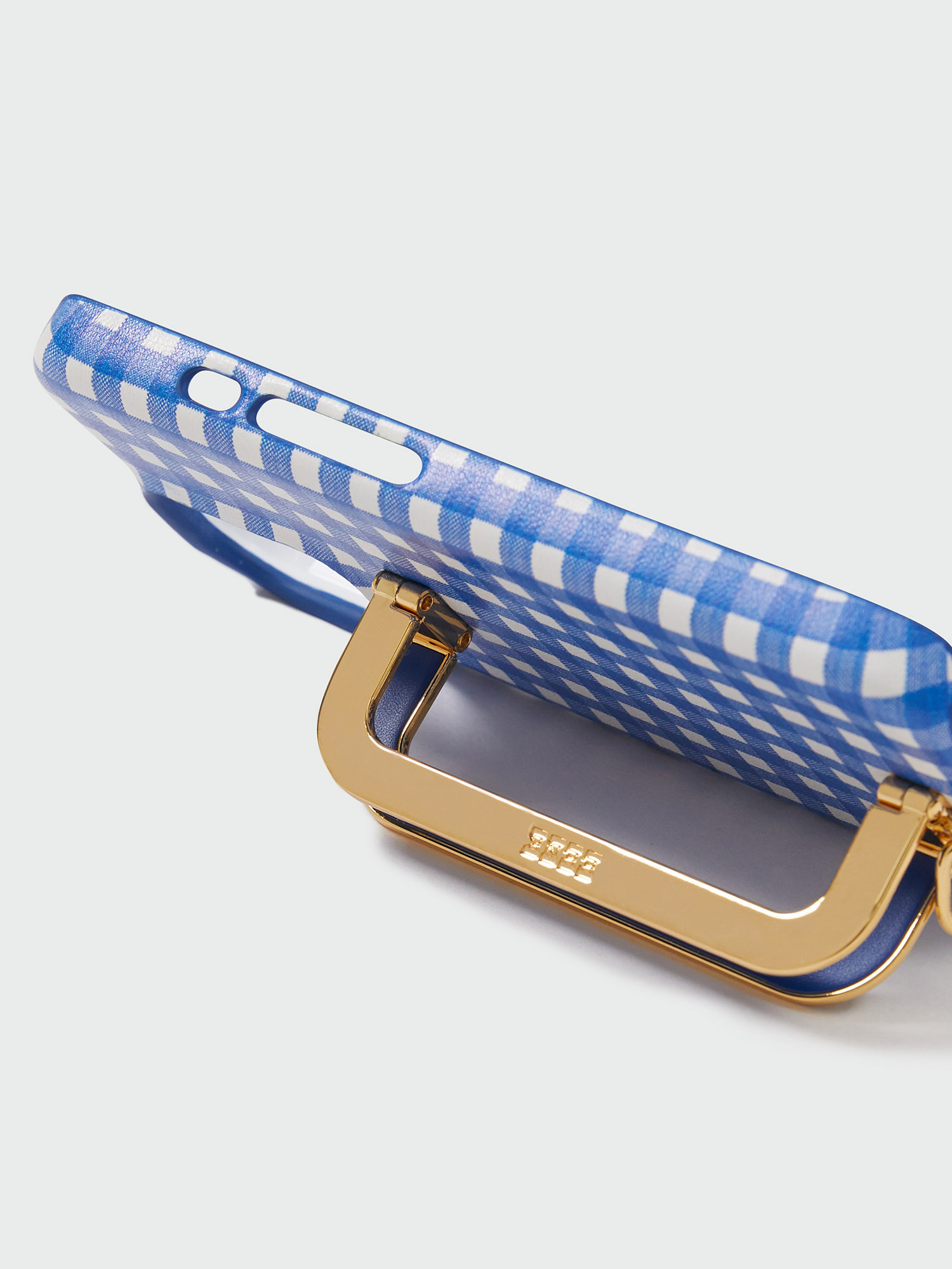 [잉크]Phone Case Liney Blue Check [W CONCEPT]