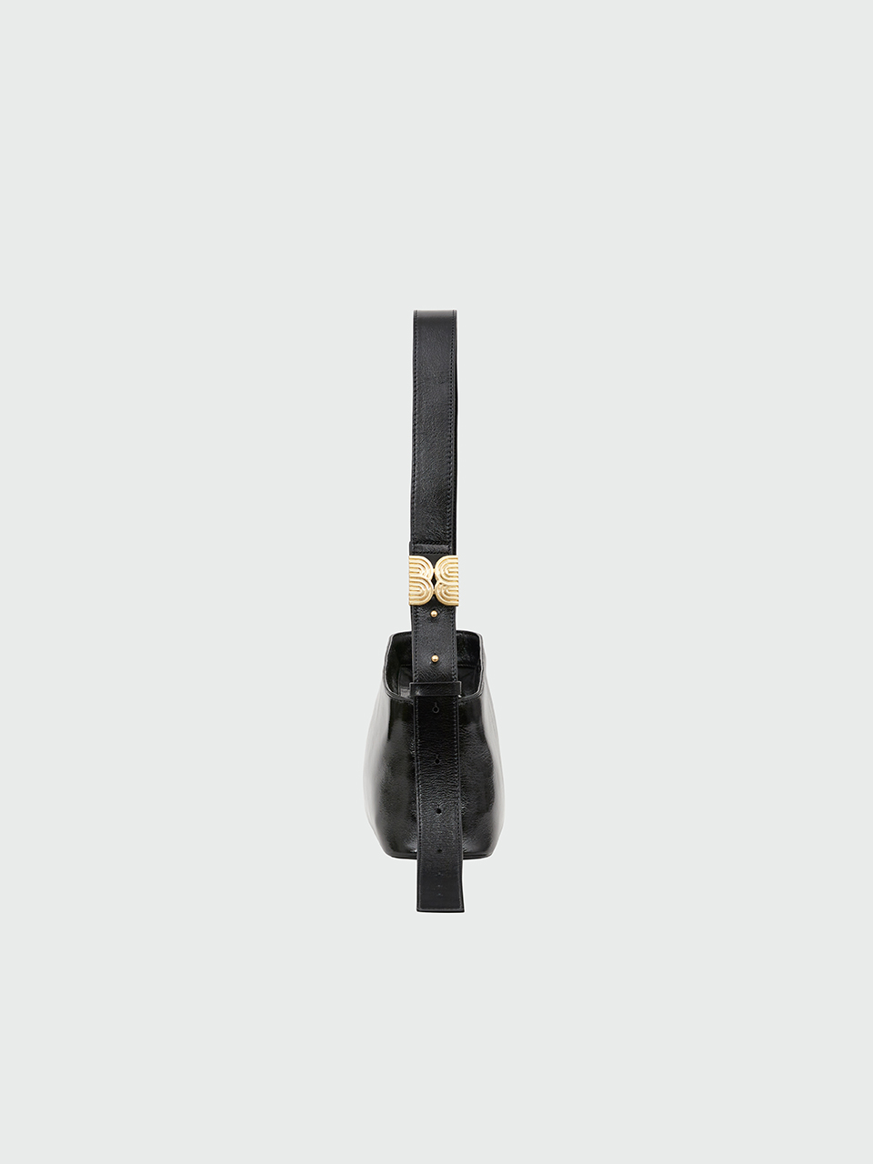 [잉크]HALOS Small Trapezoid Shoulder Bag - Black [W CONCEPT]