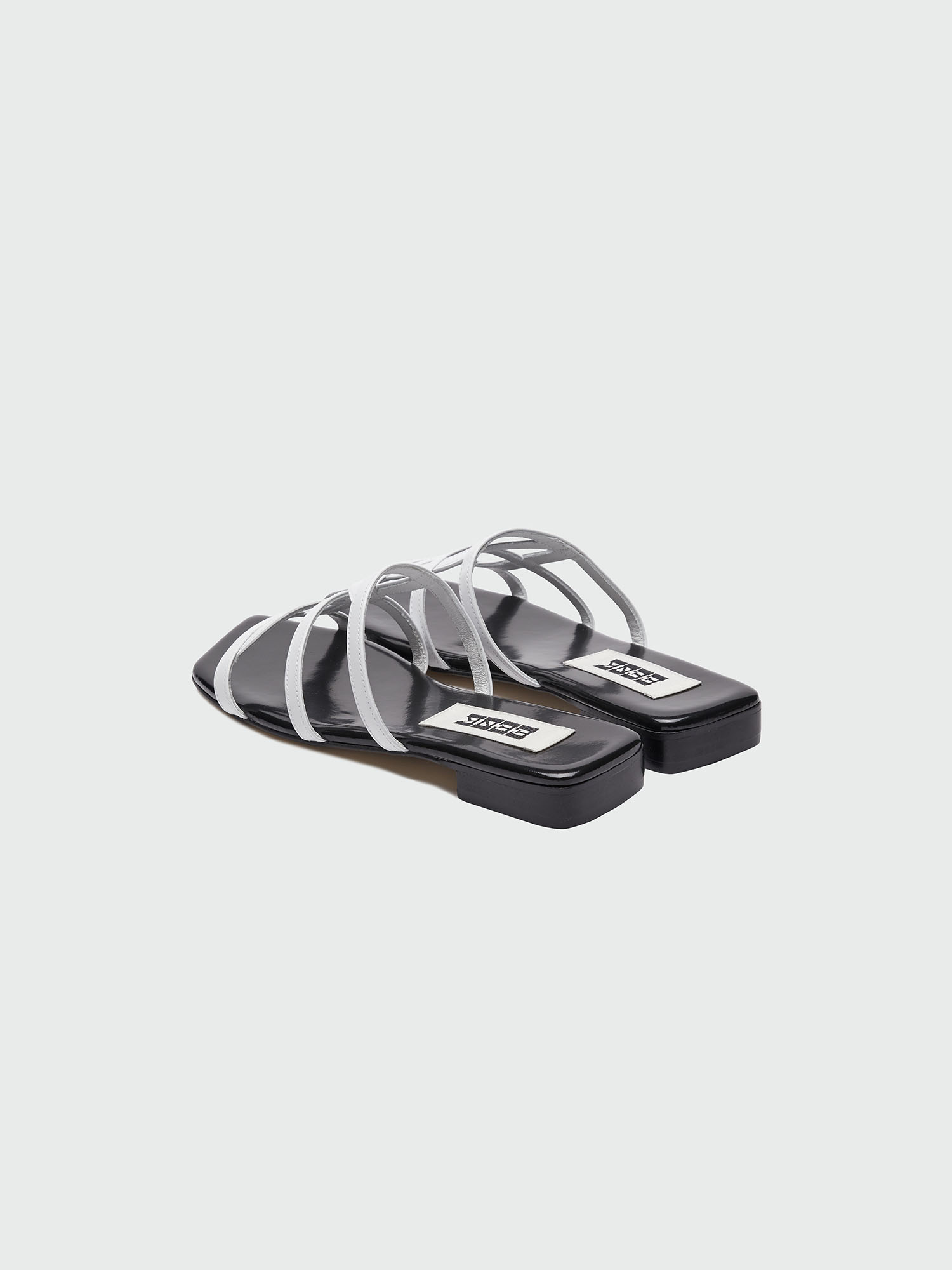 EENK(잉크) YANDAL Logo Strap Sandals - Ivory | S.I.VILLAGE (에스아이빌리지) [EENK]YANDAL Logo Strap Sandals - Ivory - 